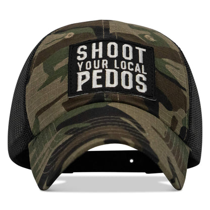 Shoot Your Local Pedos Patch Tactical Ripstop Mesh Snapback Hat