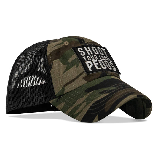 Shoot Your Local Pedos Patch Tactical Ripstop Mesh Snapback Hat