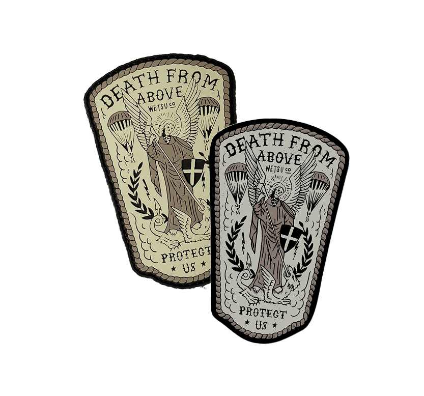 St. Michael Patch/Sticker Slap 2 Pack