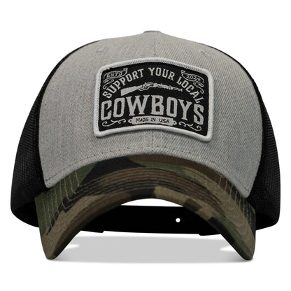 Support Your Local Cowboys Patch Snapback Hat