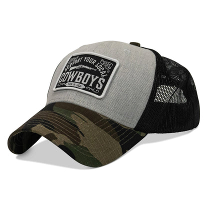 Support Your Local Cowboys Patch Snapback Hat