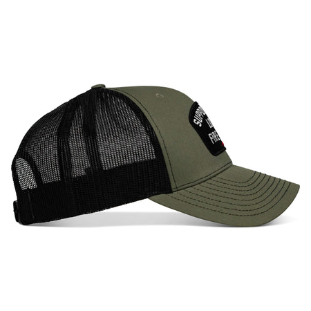Support Your Local Fire Dept. Patch Snapback Hat