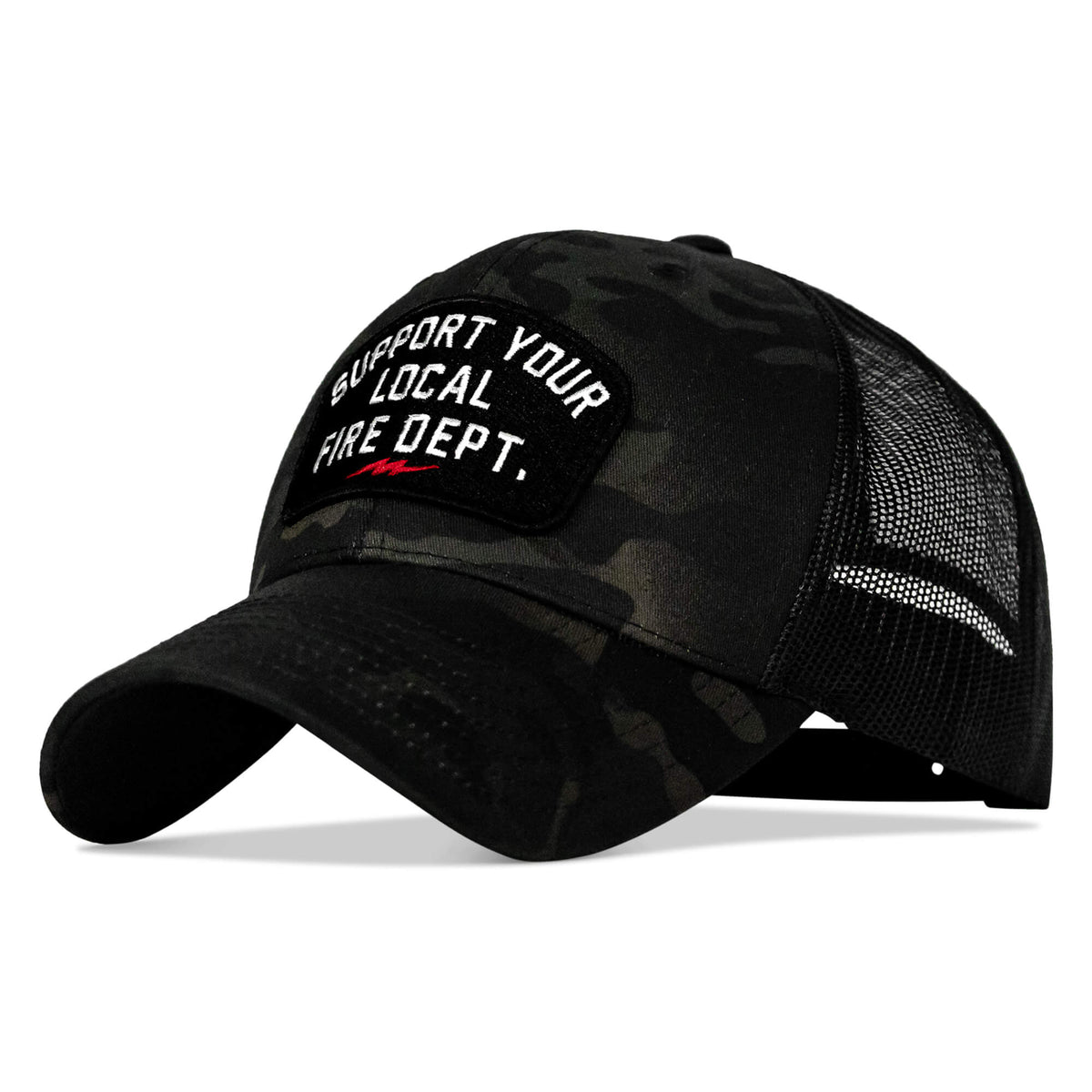Support Your Local Fire Dept. Patch Snapback Hat