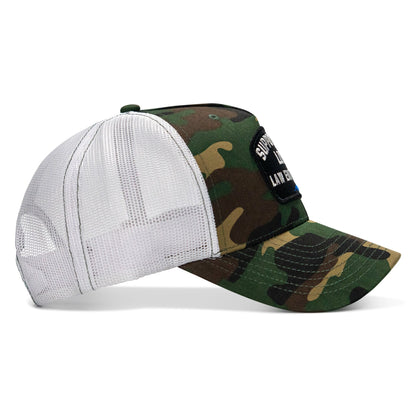 Support Your Local Law Enforcement Mid-Profile Snapback Hat