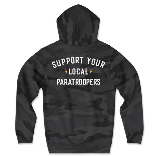 Support Your Local Paratroopers Camo Hoodie