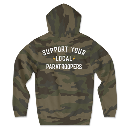 Support Your Local Paratroopers Camo Hoodie