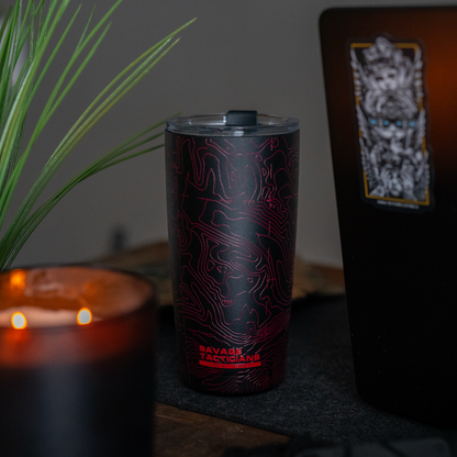 Topo 20 oz Black/Red Tumbler