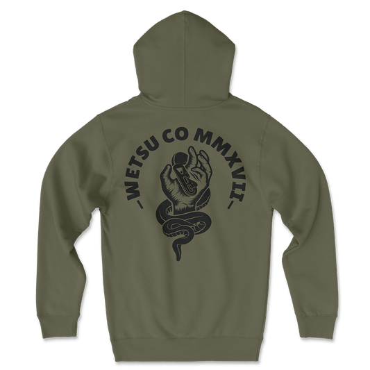 Static Line Bites Green Original Hoodie