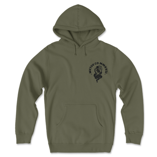 Static Line Bites Green Original Hoodie