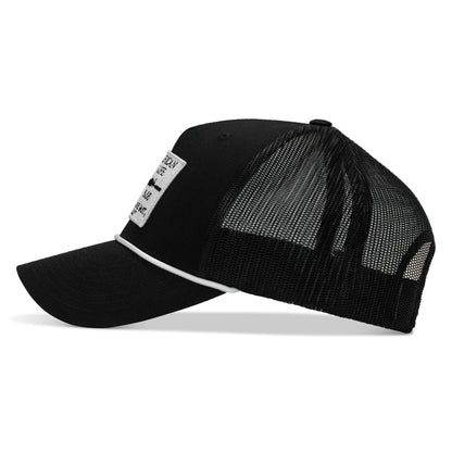 American Way Of Life White Patch Rope Snapback