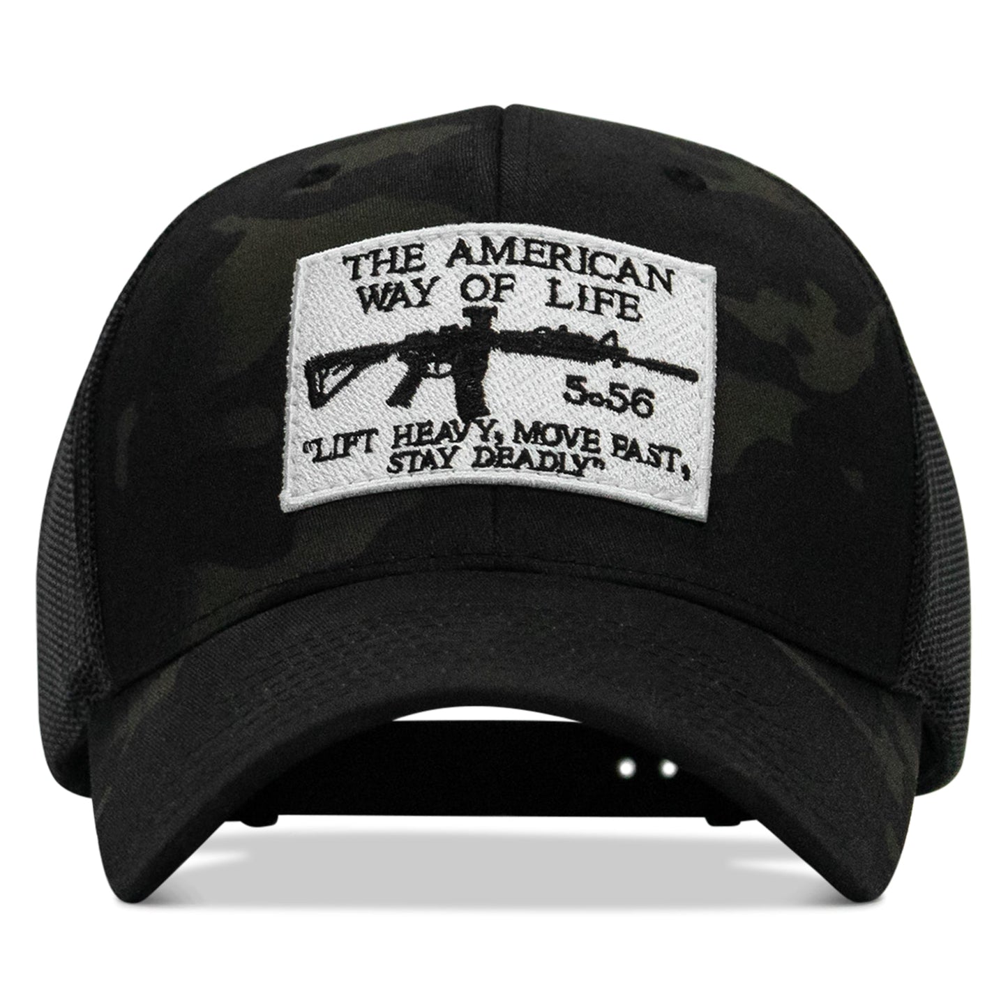 American Way Of Life White Patch Snapback Hat