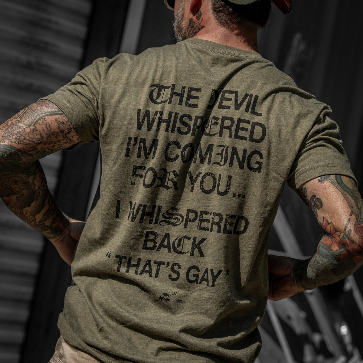 The Devil Whispered I’m Coming For You Men’s Graphic T-Shirt