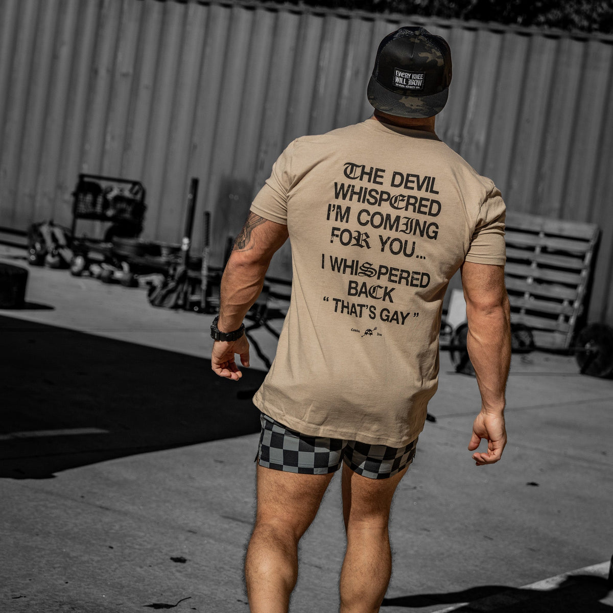 The Devil Whispered I’m Coming For You Men’s Graphic T-Shirt