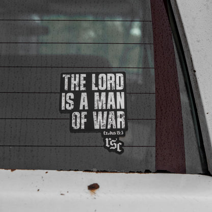 The Lord Is A Man Of War Decal
