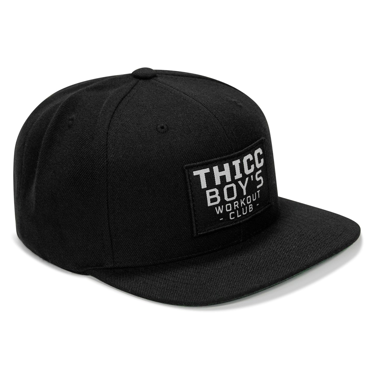 Thicc Boys Workout Club Patch Flatbill Snapback Hat