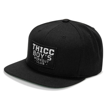 Thicc Boys Workout Club Patch Flatbill Snapback Hat
