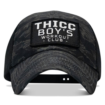 Ripstop Thicc Boys Workout Club Patch Tactical Ripstop Mesh Snapback Hat