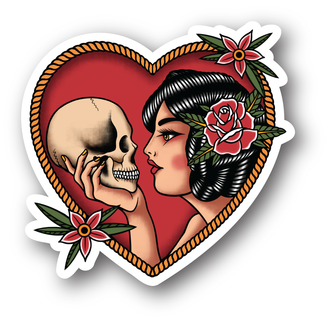 DEATH AND I STICKER
