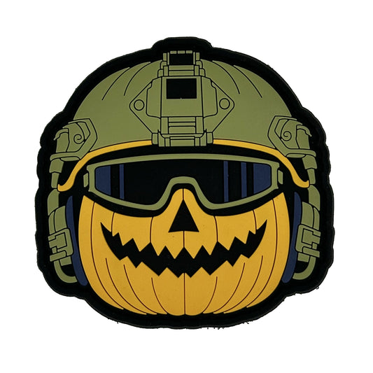 Jack - Pumpkin Helmet -  3" PVC Patch