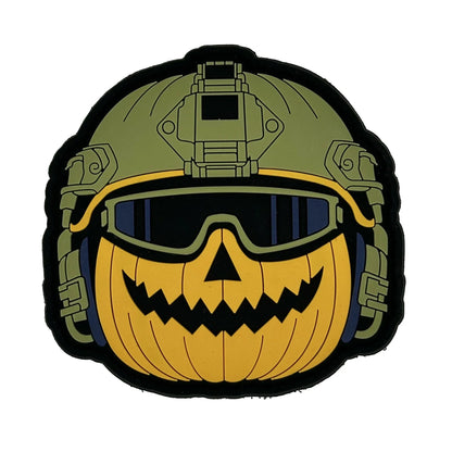 Jack - Pumpkin Helmet -  3" PVC Patch