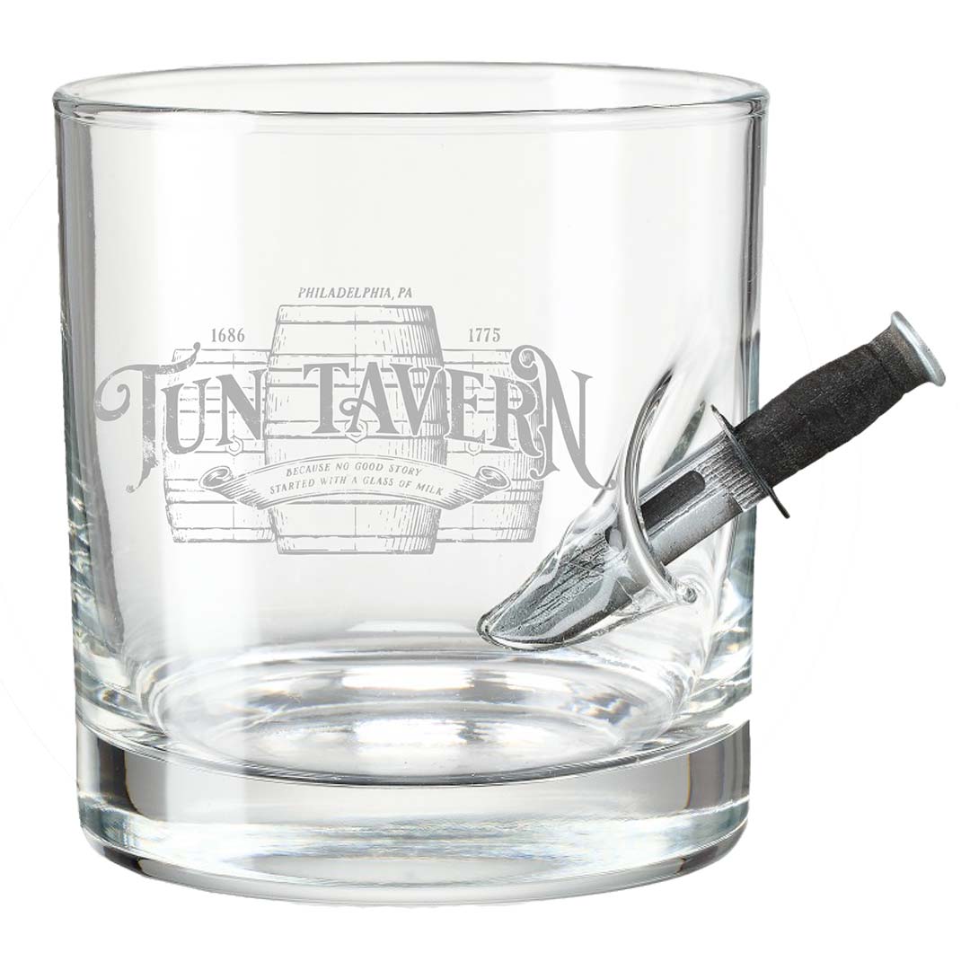 Tun Tavern Combat Knife Whiskey Glass