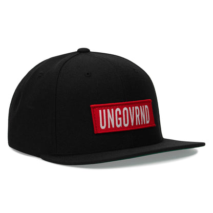 Ungovrnd Red Patch Flatbill SnapBack Hat