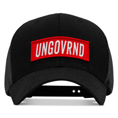 Ungovrnd Red Patch Snapback Hat