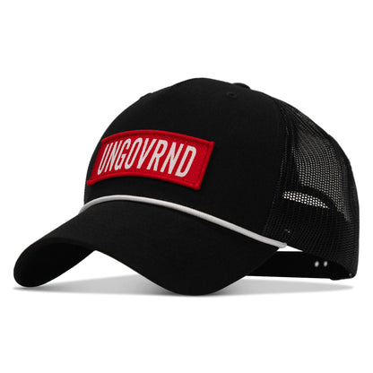 Ungovrnd Red Patch Rope Snapback Hat