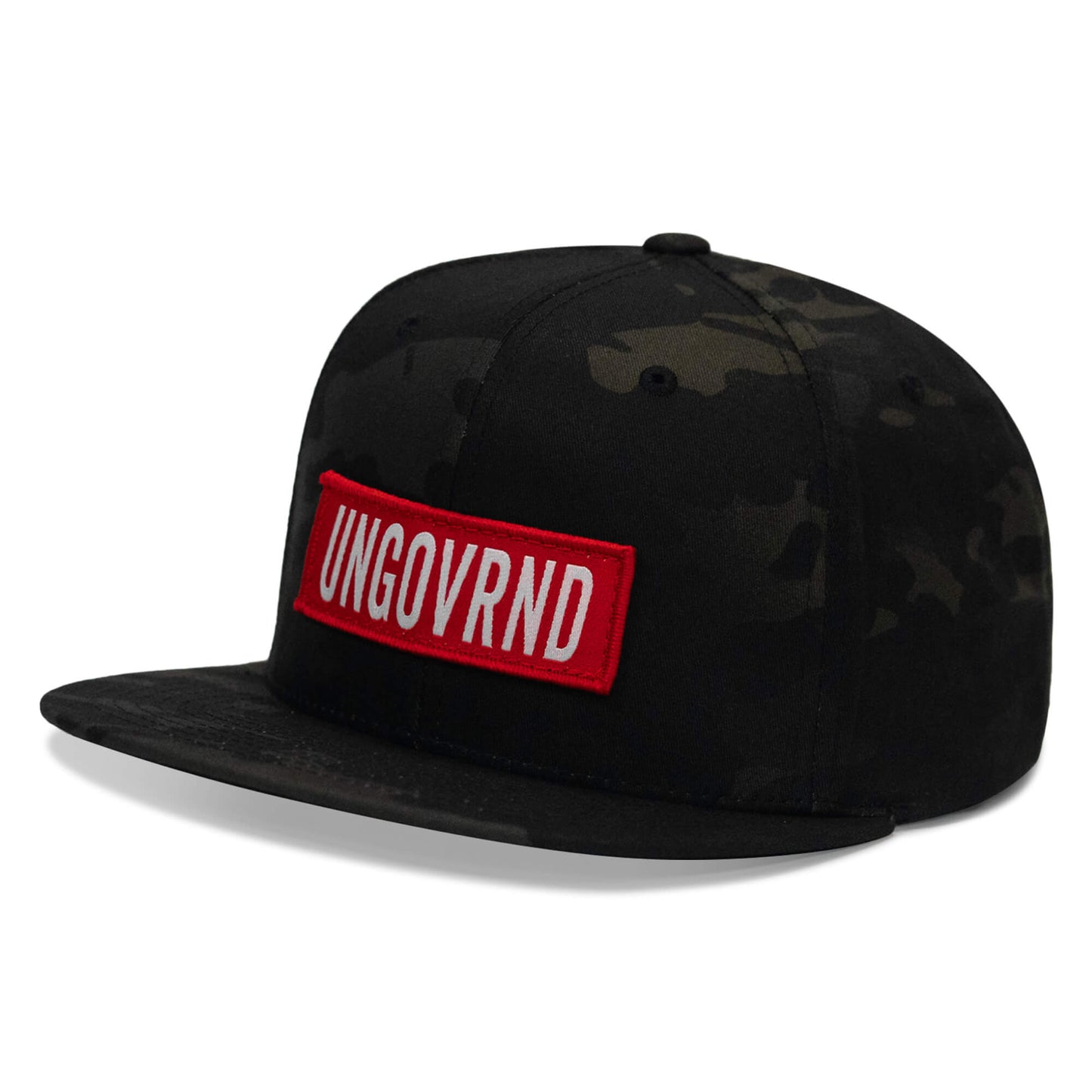 Ungovrnd Red Patch Flatbill SnapBack Hat