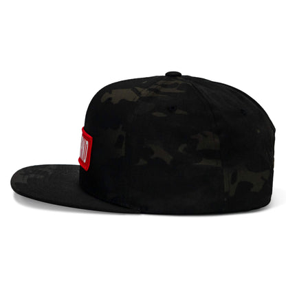 Ungovrnd Red Patch Flatbill SnapBack Hat