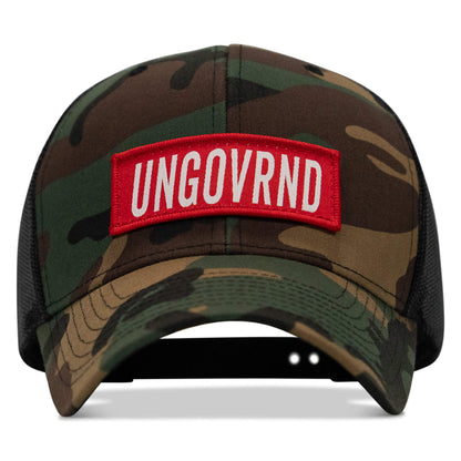 Ungovrnd Red Patch Snapback Hat