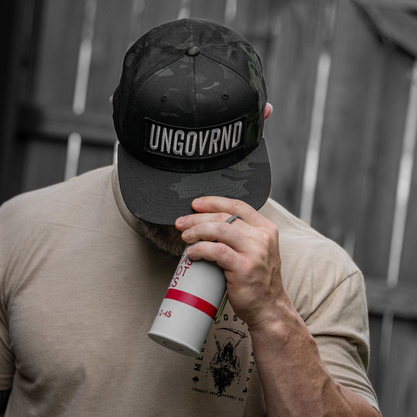 Ungovrnd Oversized Patch Flatbill SnapBack Hat