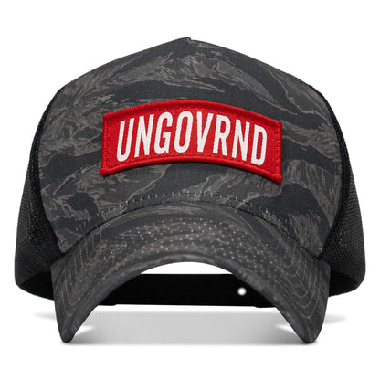 Ungovrnd Red Patch Five Panel Breacher Snapback Hat