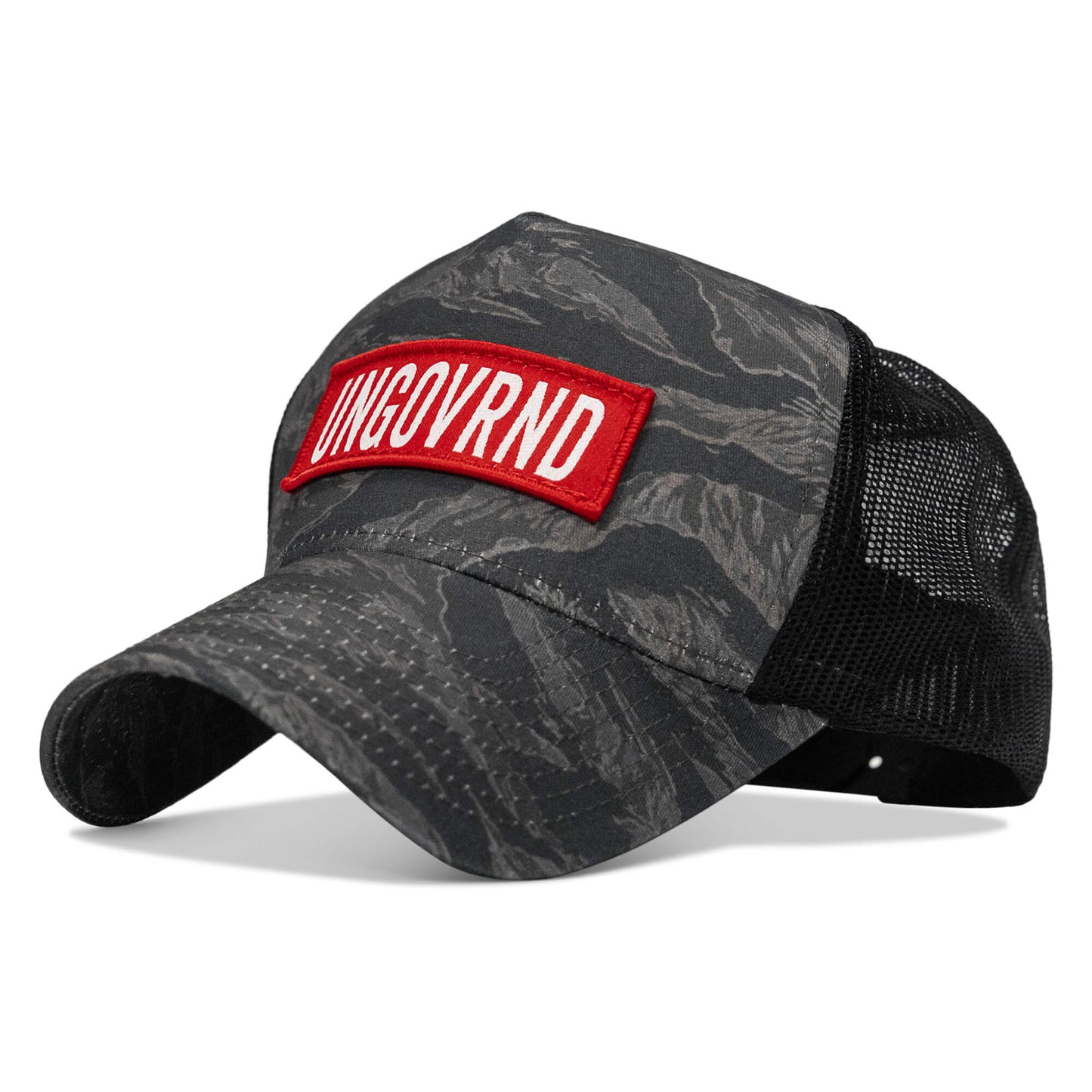 Ungovrnd Red Patch Five Panel Breacher Snapback Hat