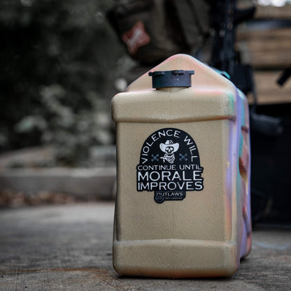 Violence Will Continue Until Morale Improves Decal Sticker