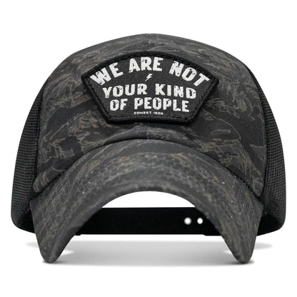 We Are Not Your Kind Of People Patch Tactical Ripstop Mesh Snapback Hat