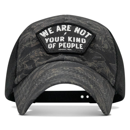 We Are Not Your Kind Of People Patch Tactical Ripstop Mesh Snapback Hat