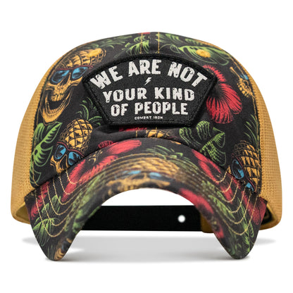 We Are Not Your Kind Of People Patch Tactical Ripstop Mesh Snapback Hat
