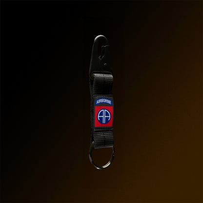 2-Below-Bite Black Lanyard Keychain