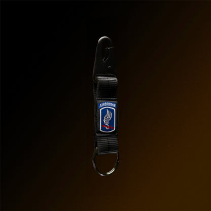 2-Below-Bite Black Lanyard Keychain