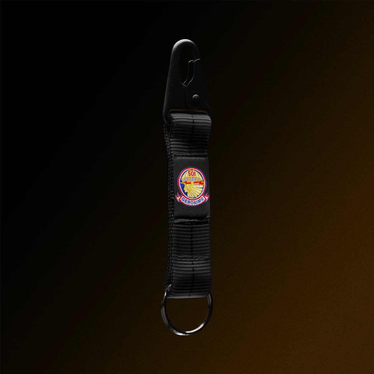 4-in-the-Hand Black Lanyard Keychain