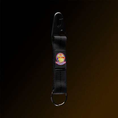 4-in-the-Hand Black Lanyard Keychain