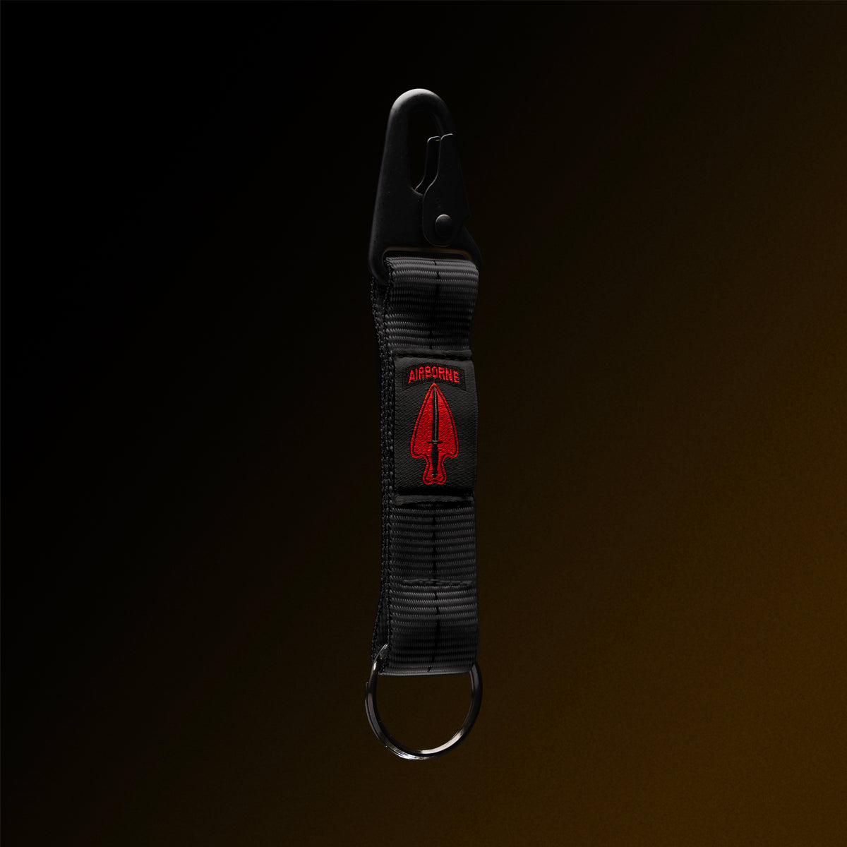 4-in-the-Hand Black Lanyard Keychain