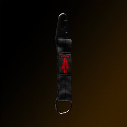 4-in-the-Hand Black Lanyard Keychain