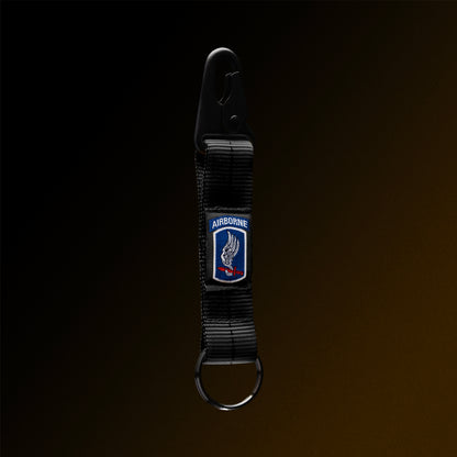 4-in-the-Hand Black Lanyard Keychain