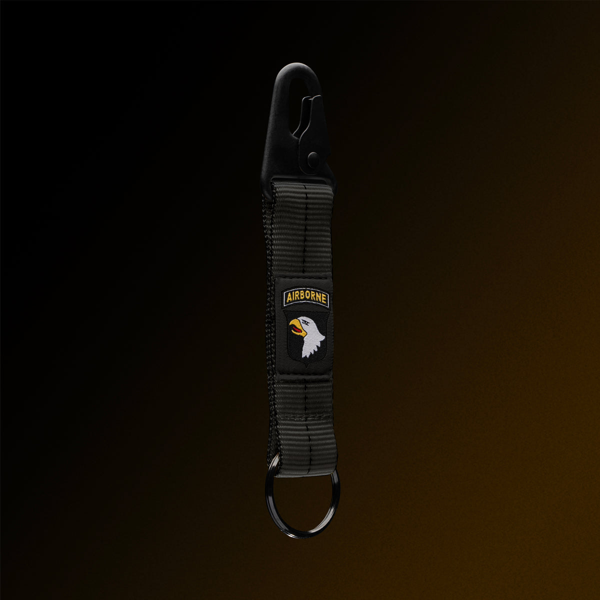 4-in-the-Hand Black Lanyard Keychain