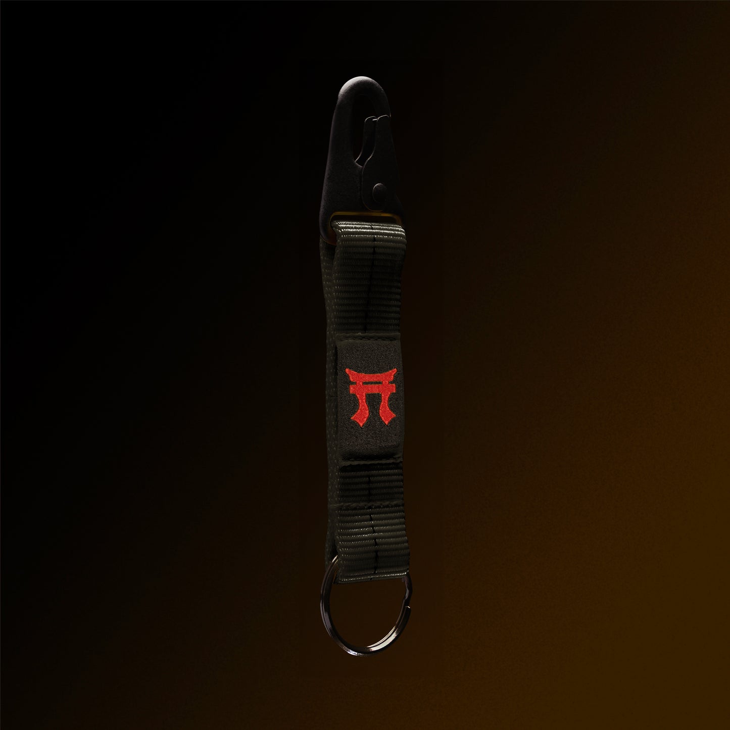 4-in-the-Hand Black Lanyard Keychain