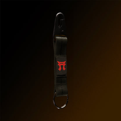 4-in-the-Hand Black Lanyard Keychain