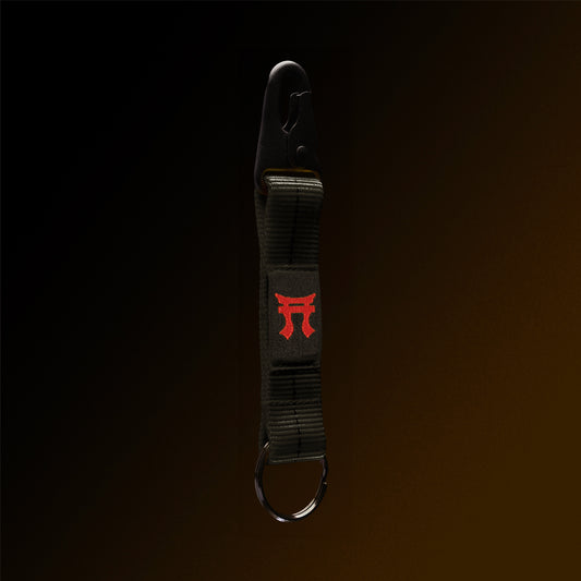 4-in-the-Hand Black Lanyard Keychain