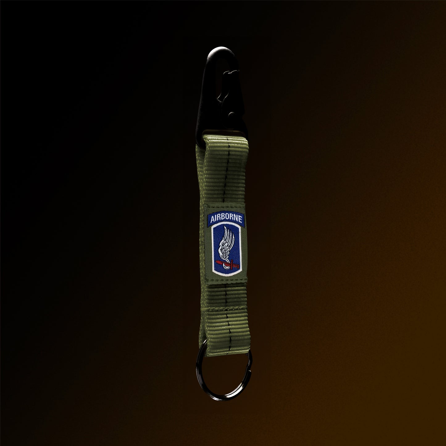 4-in-the-Hand OD Green Lanyard Keychain